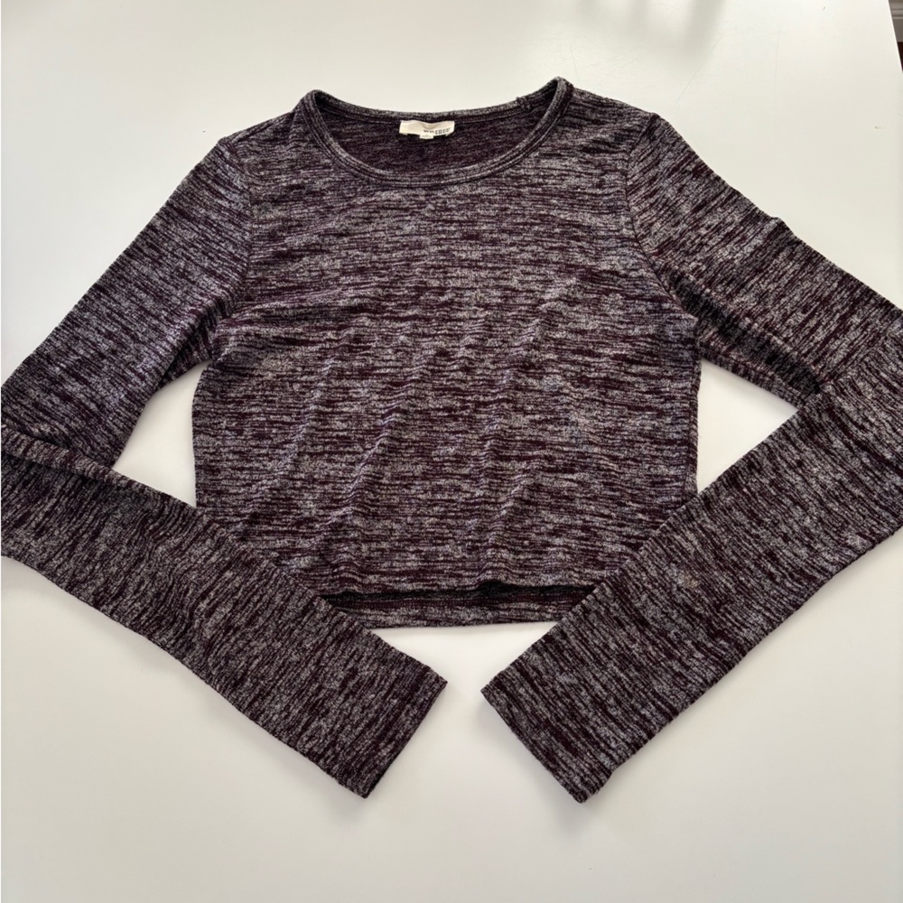 Wilfred Free Maroon Heathered Top